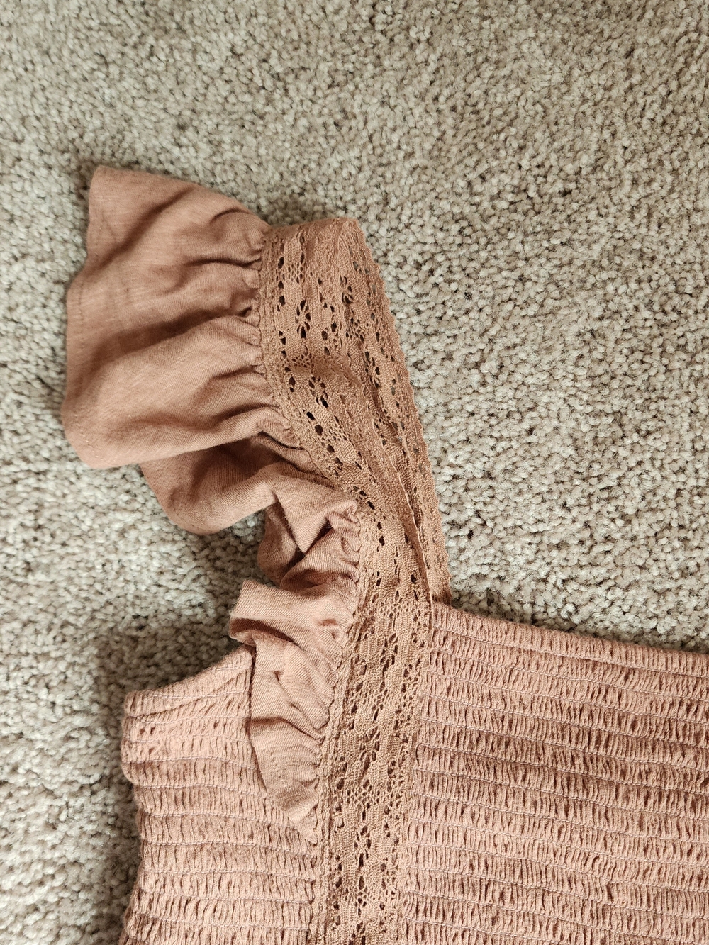 Smocked Ruffle Strap Top - Picture 12 of 13